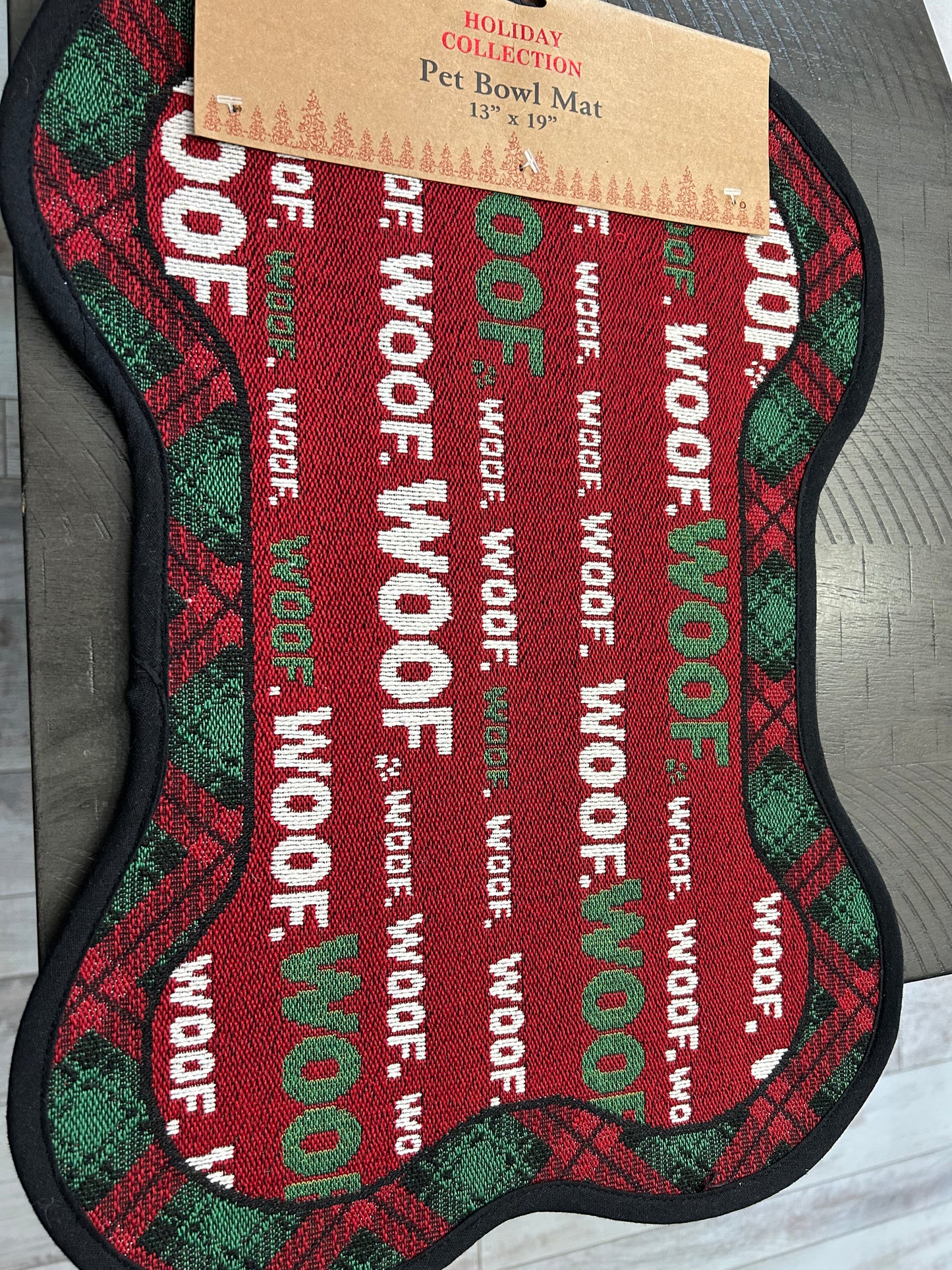 Holiday Woof Food Mat