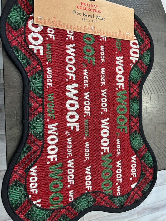 Holiday Woof Food Mat
